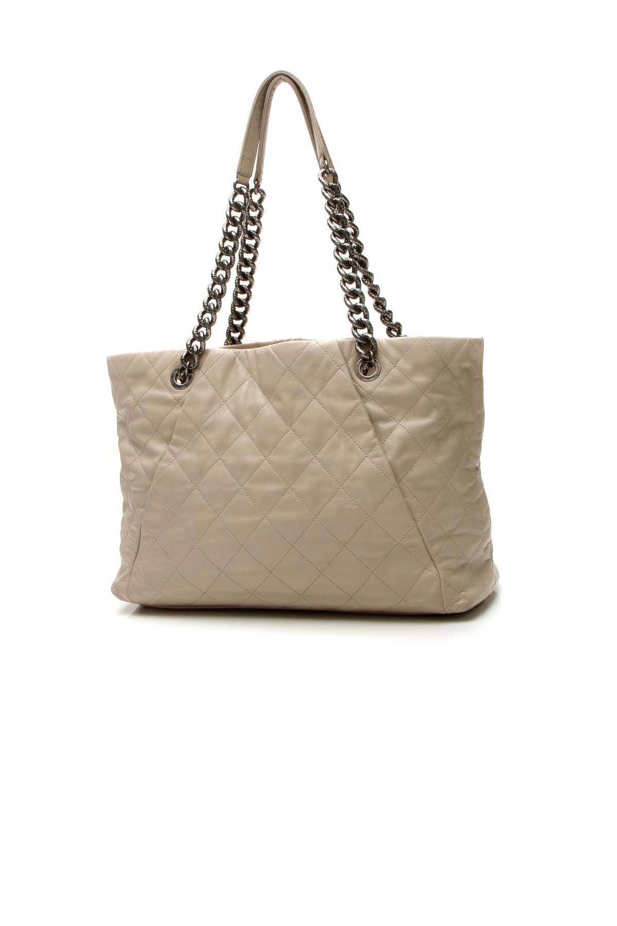 Coco Pleats Tote Bag - Beige