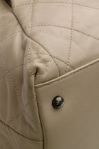 Coco Pleats Tote Bag - Beige