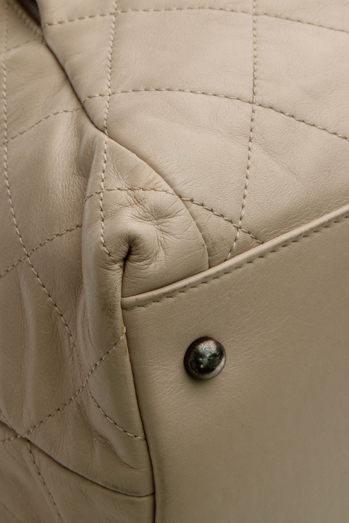 Coco Pleats Tote Bag - Beige