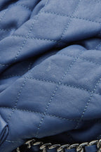 Chain Around Flap Bag - Blue Washed Lambskin