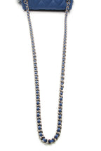 Chain Around Flap Bag - Blue Washed Lambskin