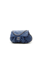 Chain Around Flap Bag - Blue Washed Lambskin