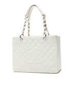 GST Grand Shopping Tote Bag - White Caviar