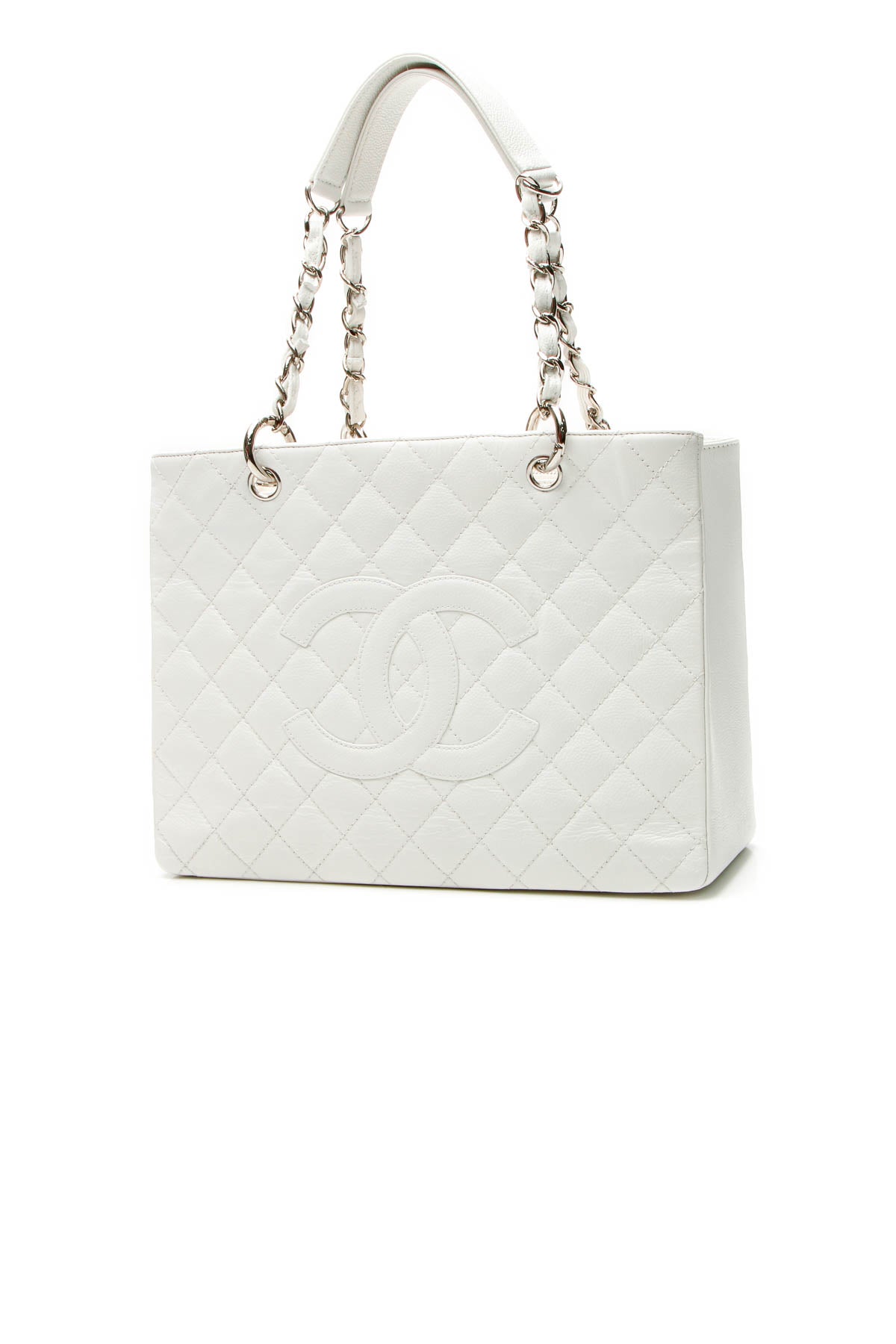 GST Grand Shopping Tote Bag - White Caviar