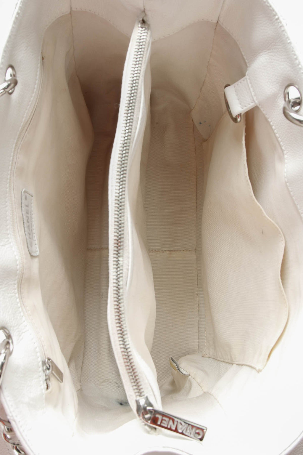 GST Grand Shopping Tote Bag - White Caviar