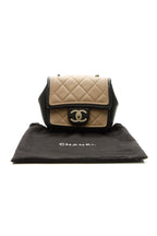 Graphic Mini Flap Bag - Beige/Black