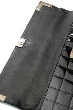 Chocolate Bar Long Clutch Bag - Black