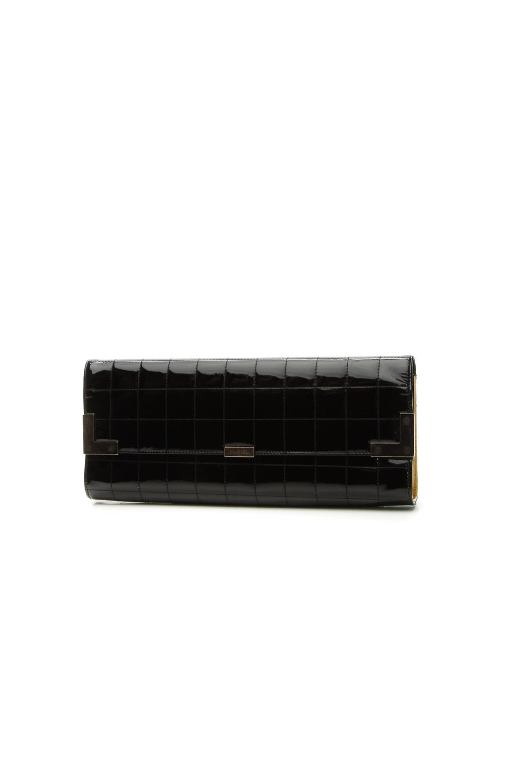 Chocolate Bar Long Clutch Bag - Black
