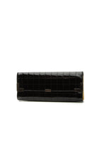 Chocolate Bar Long Clutch Bag - Black
