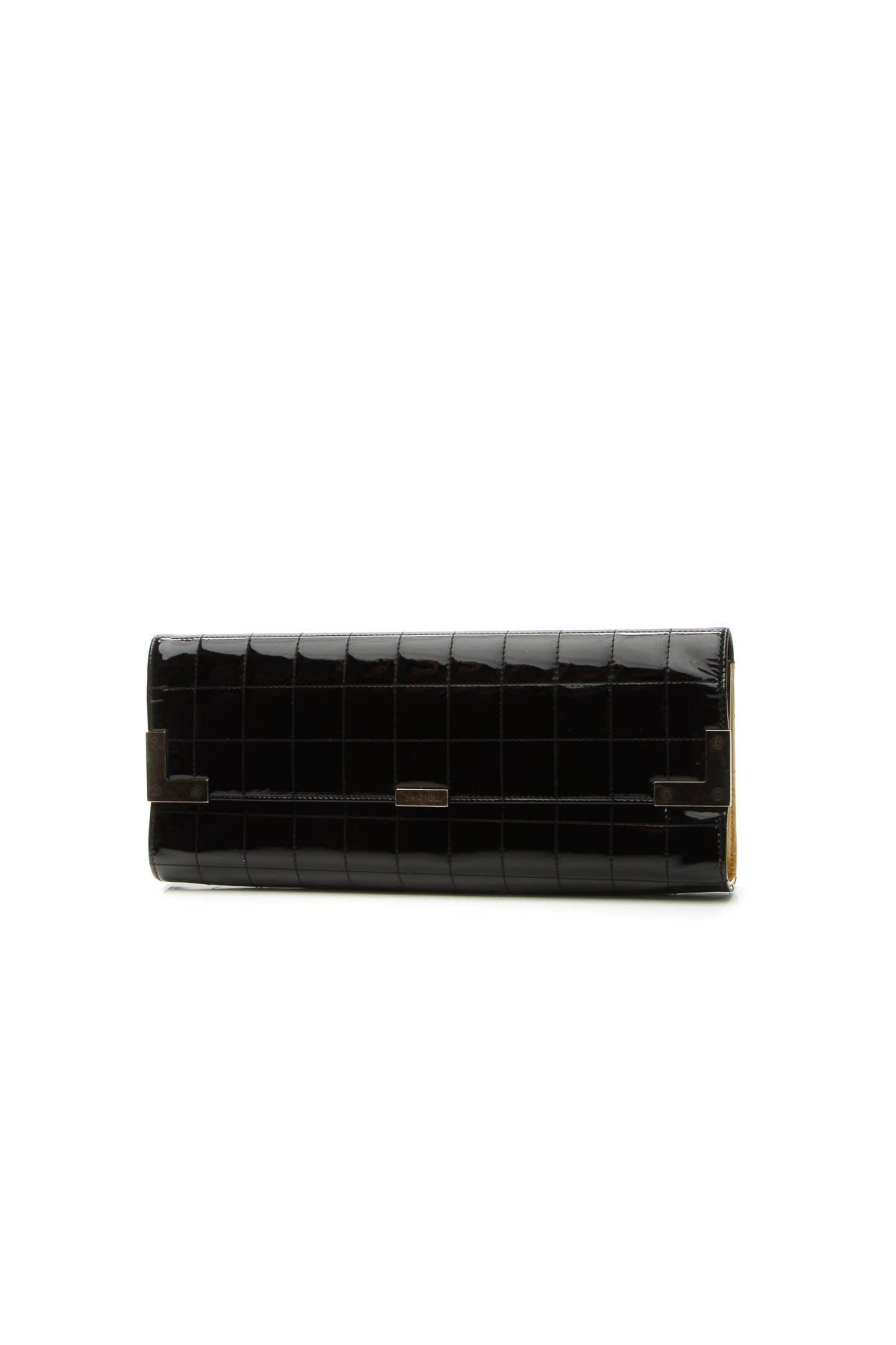 Chocolate Bar Long Clutch Bag - Black