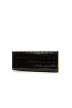 Chocolate Bar Long Clutch Bag - Black
