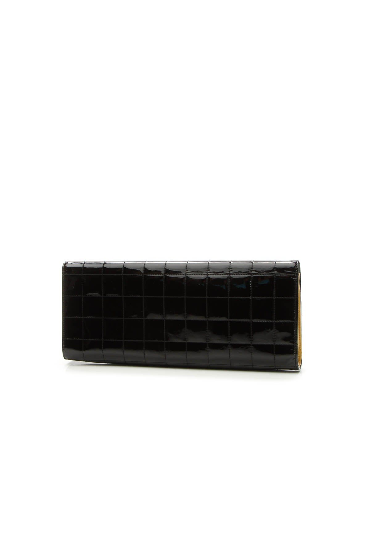 Chocolate Bar Long Clutch Bag - Black