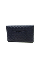 Classic Flap Clutch Bag - Navy