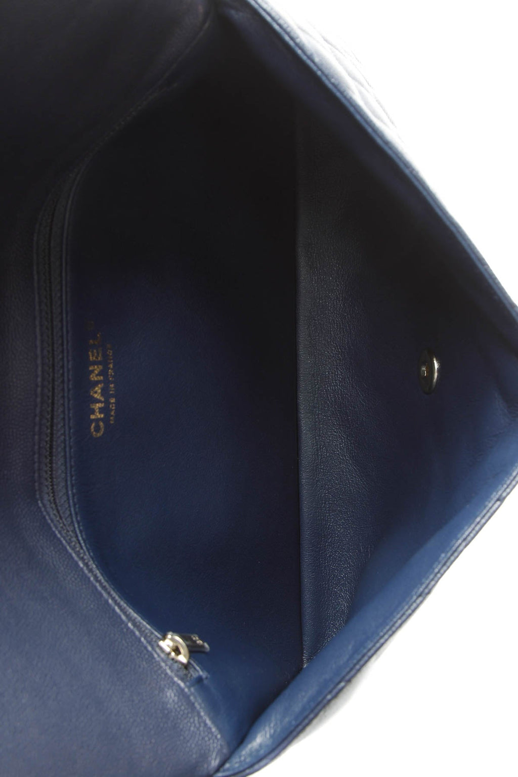 Classic Flap Clutch Bag - Navy