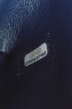 Classic Flap Clutch Bag - Navy