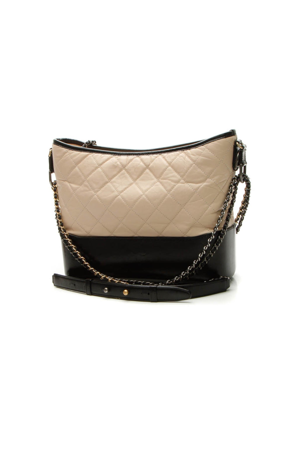 Gabrielle Medium Hobo Bag - Beige/Black