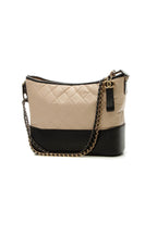 Gabrielle Medium Hobo Bag - Beige/Black