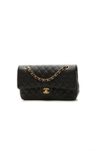 Classic Medium Double Flap Bag - Black Caviar