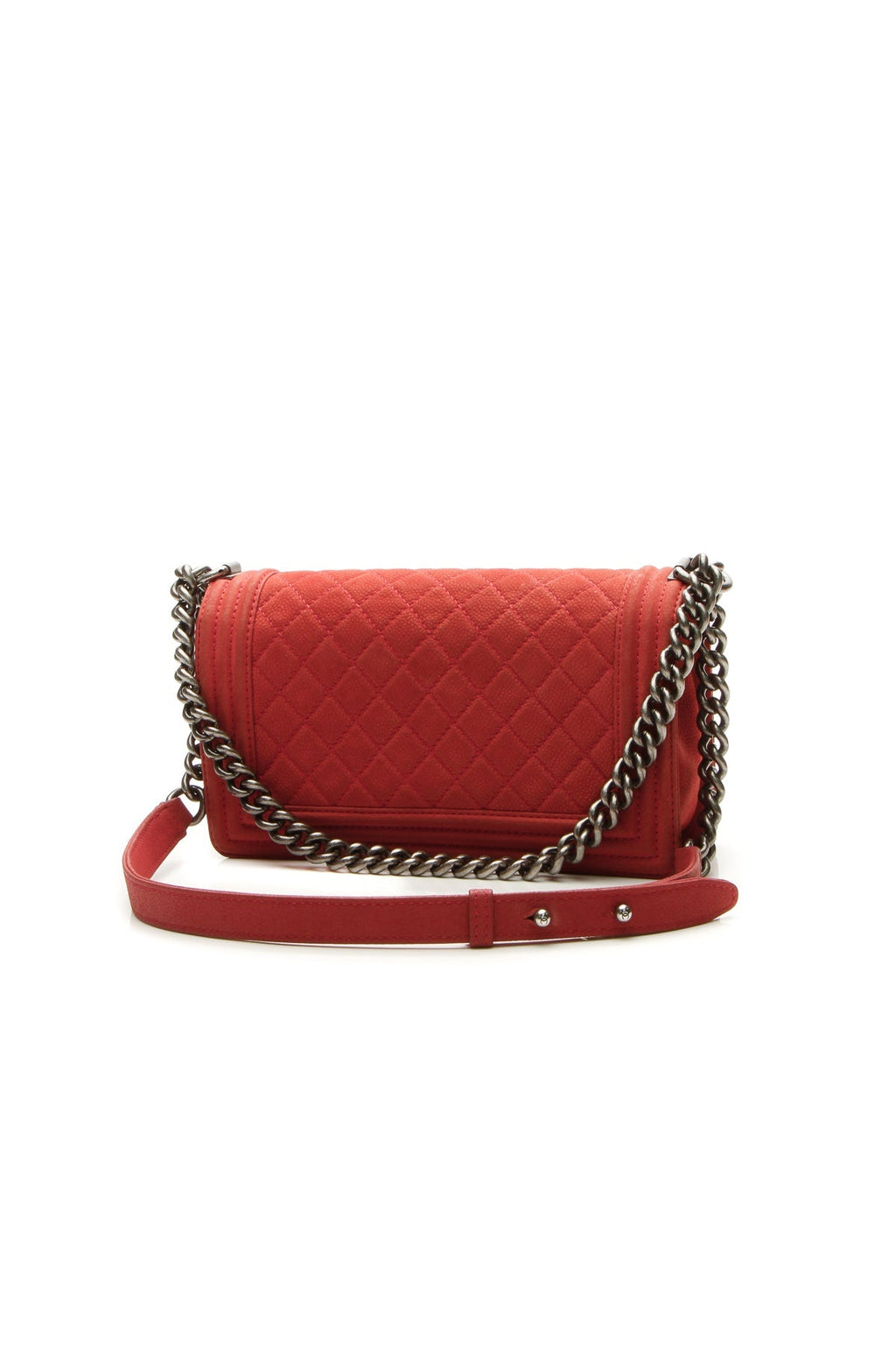 Old Medium Boy Bag - Rust Matte Caviar