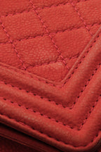 Old Medium Boy Bag - Rust Matte Caviar