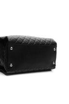 Quilted Tote Bag - Black