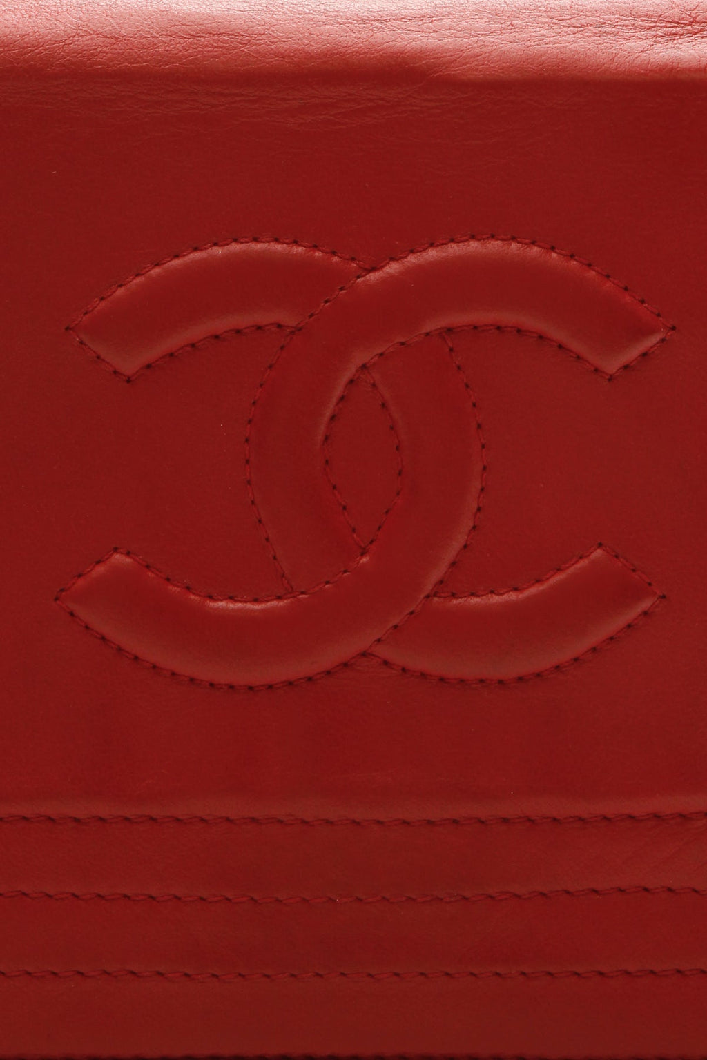 Vintage CC Chain Shoulder Bag - Red