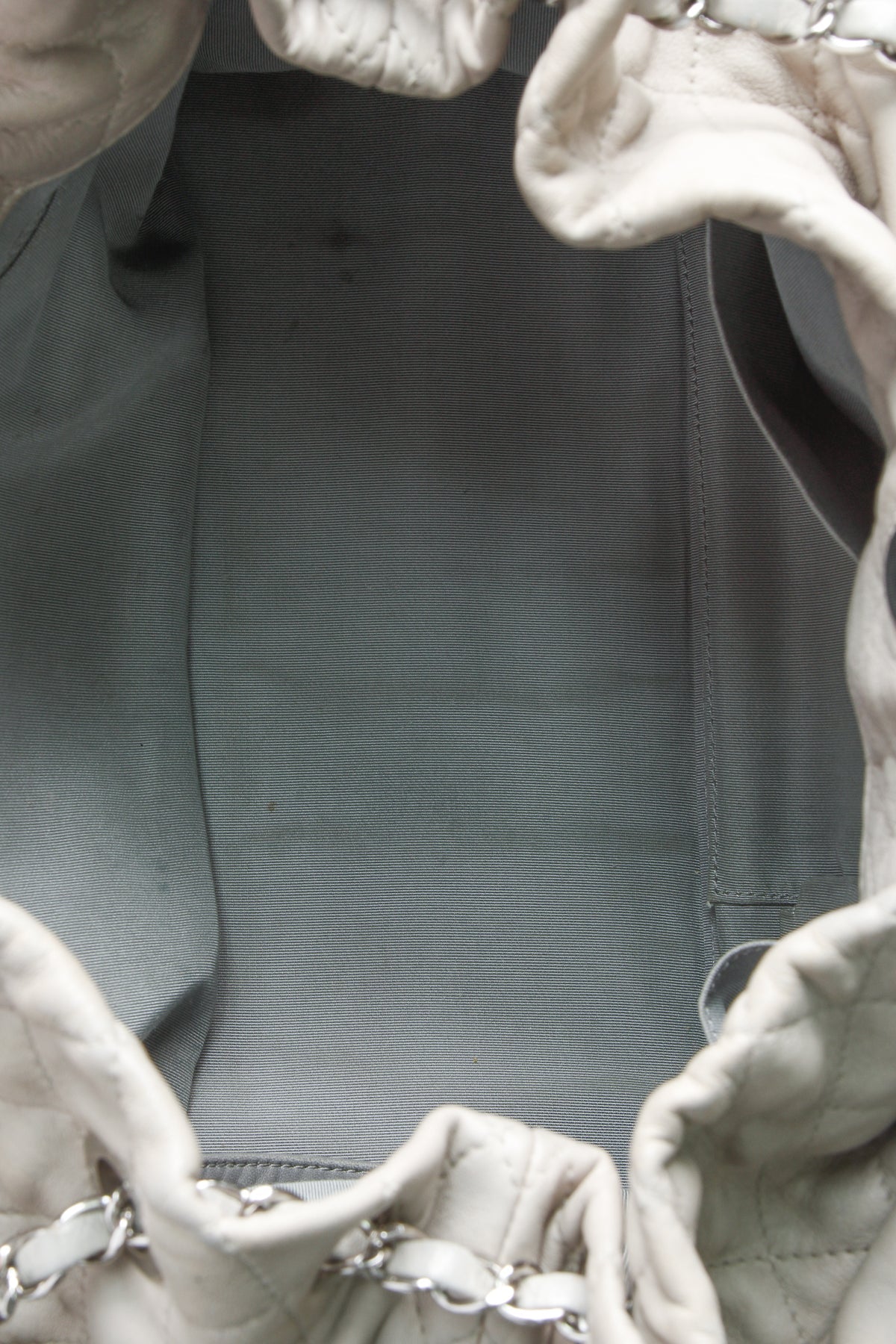 Quilted Tote Bag - Black/Gray