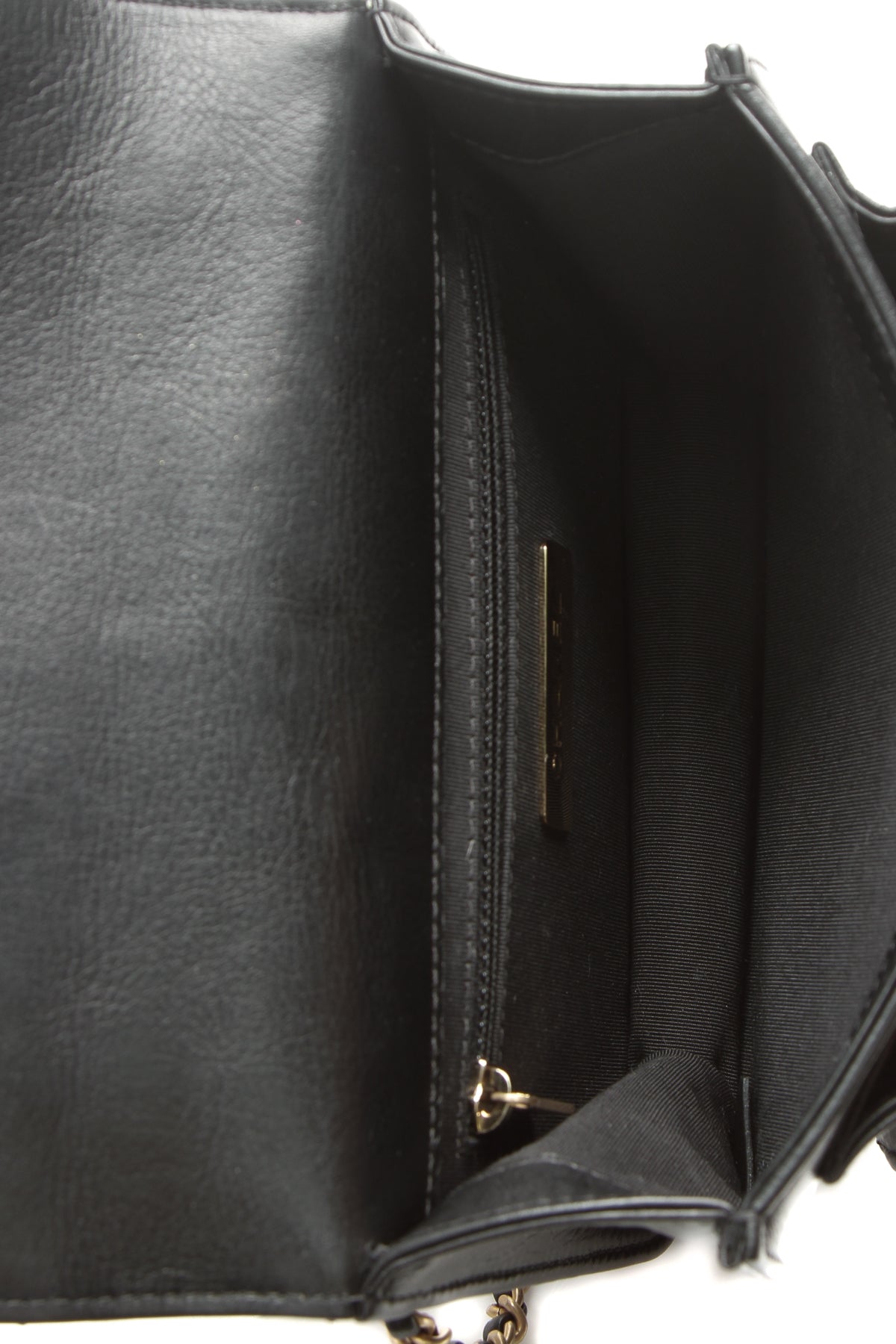 Quilted Mini Chain Handle Flap Bag - Black