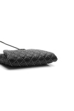 Coco Pleats Studded Clutch Bag - Black