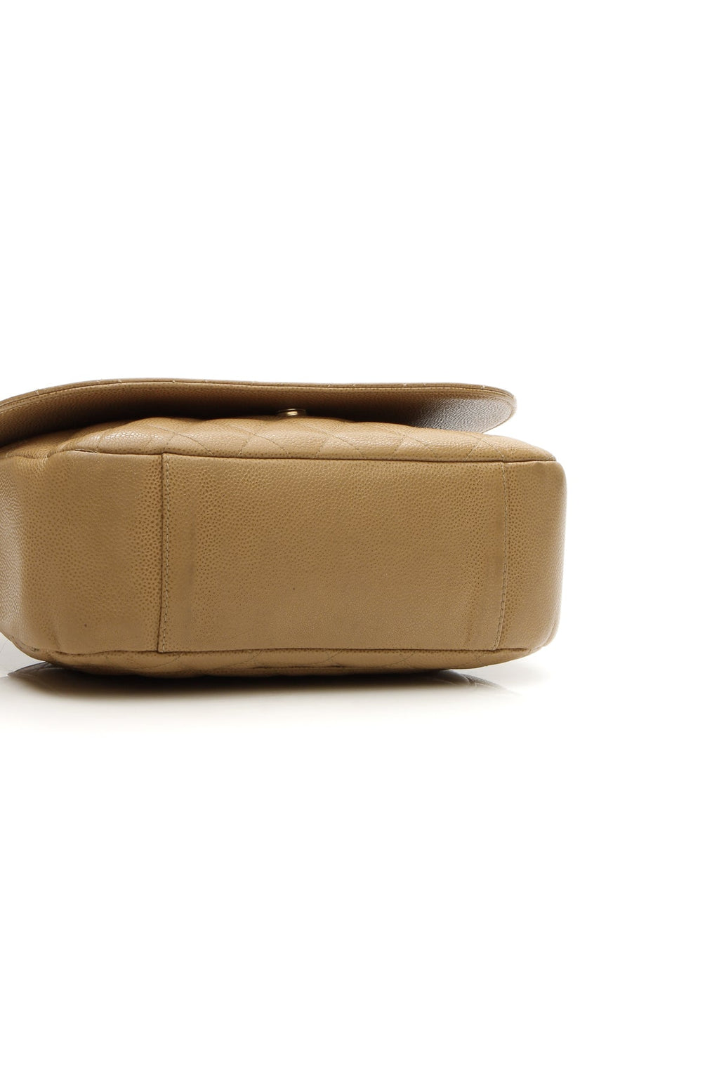 Timeless CC Flap Shoulder Bag - Beige Caviar