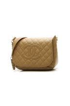 Timeless CC Flap Shoulder Bag - Beige Caviar