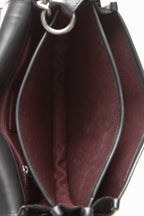 Paris-Dallas Saddle Messenger Bag - Black