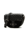 Paris-Dallas Saddle Messenger Bag - Black