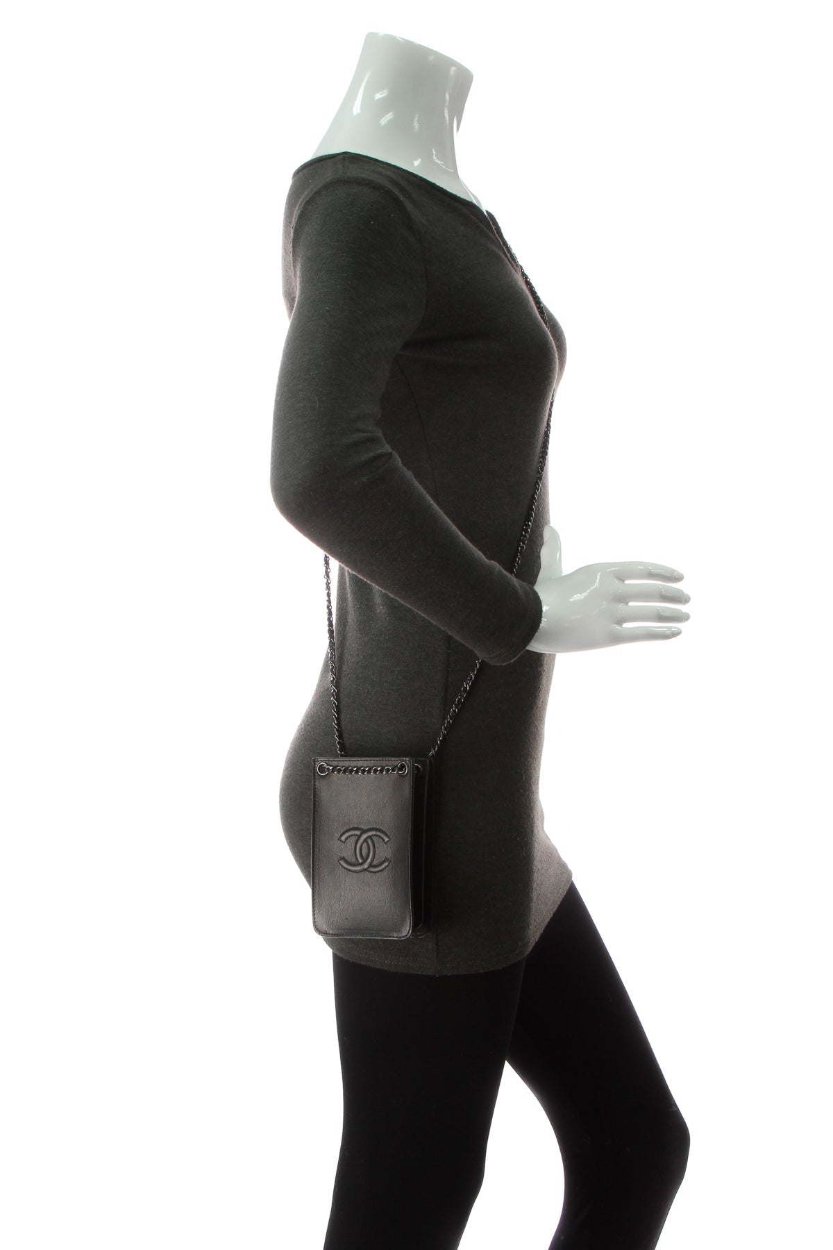 CC Phone Holder Crossbody Bag - Black