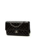Classic Medium Double Flap Bag - Black