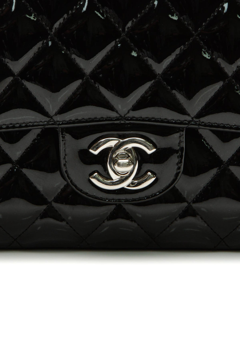 Classic Medium Double Flap Bag - Black