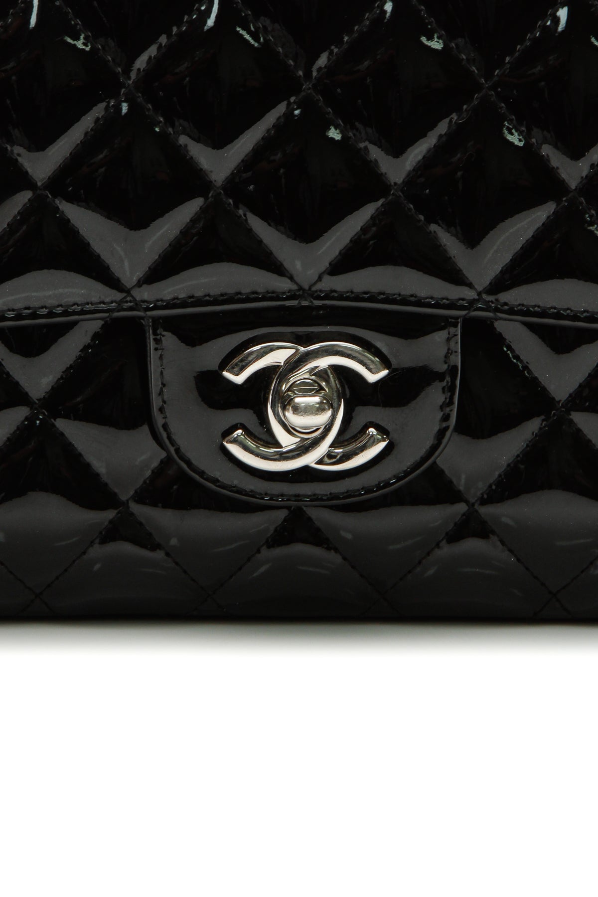 Classic Medium Double Flap Bag - Black