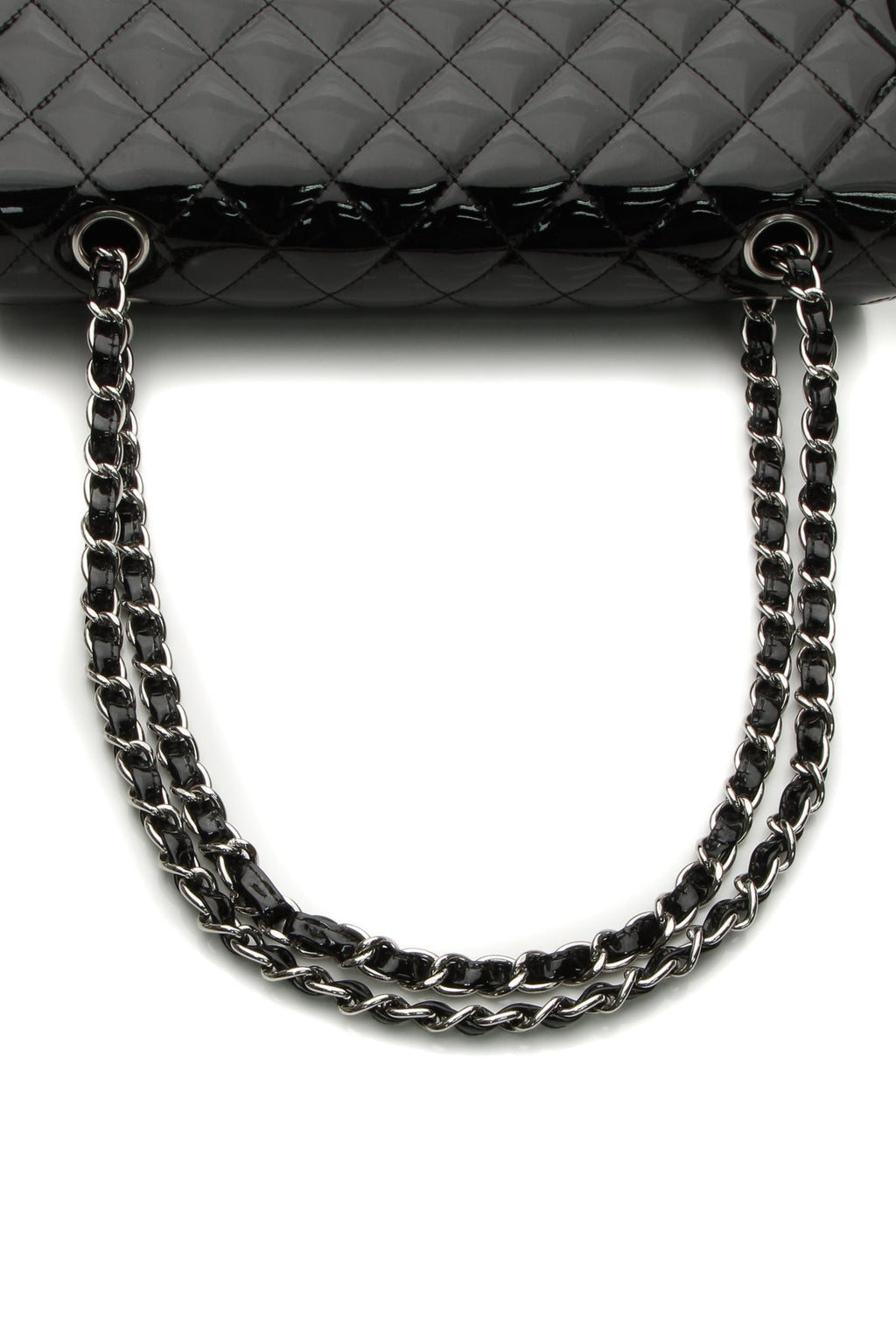 Classic Medium Double Flap Bag - Black