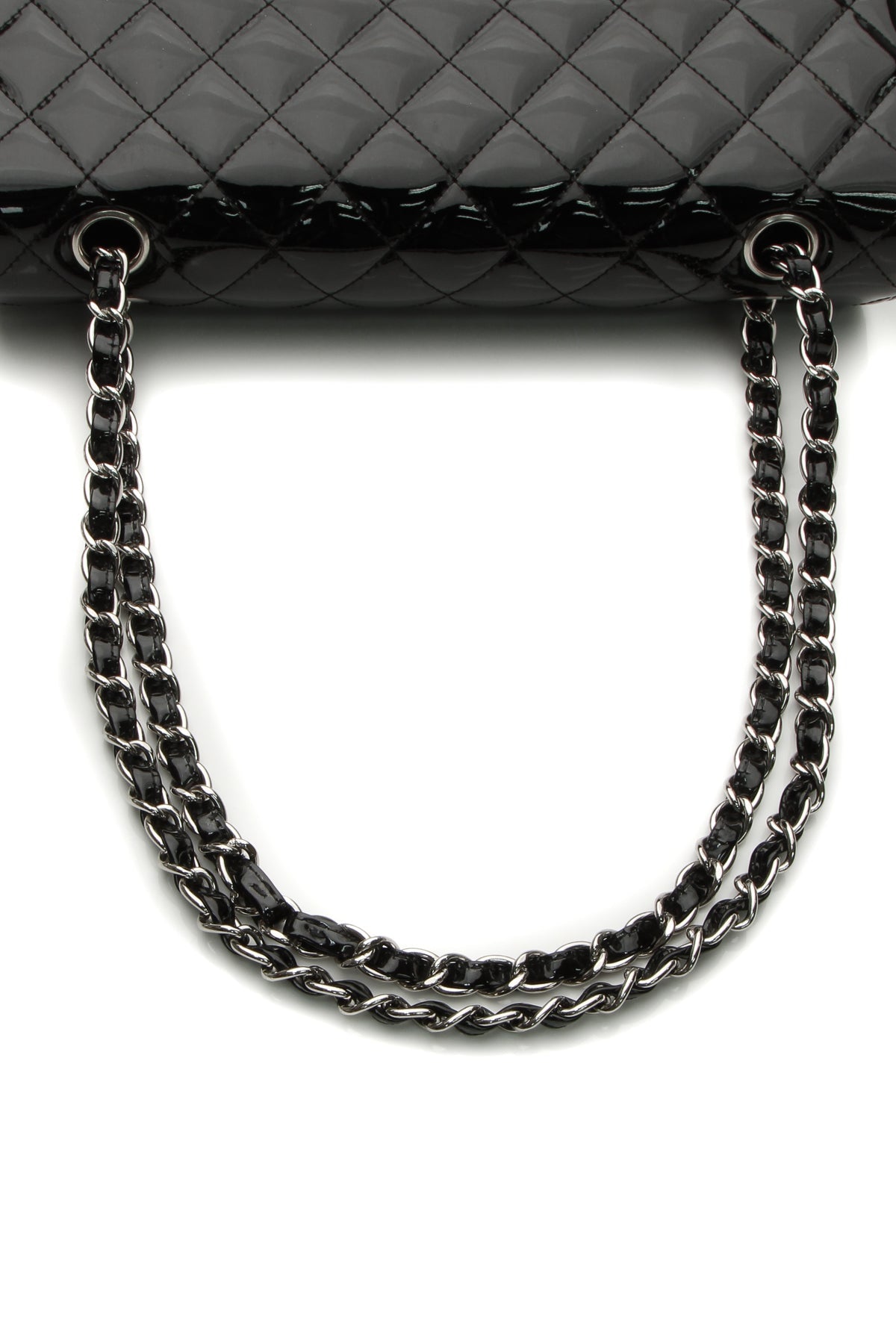 Classic Medium Double Flap Bag - Black