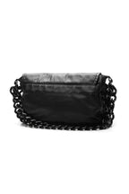 Modern Chain Flap Bag - Black