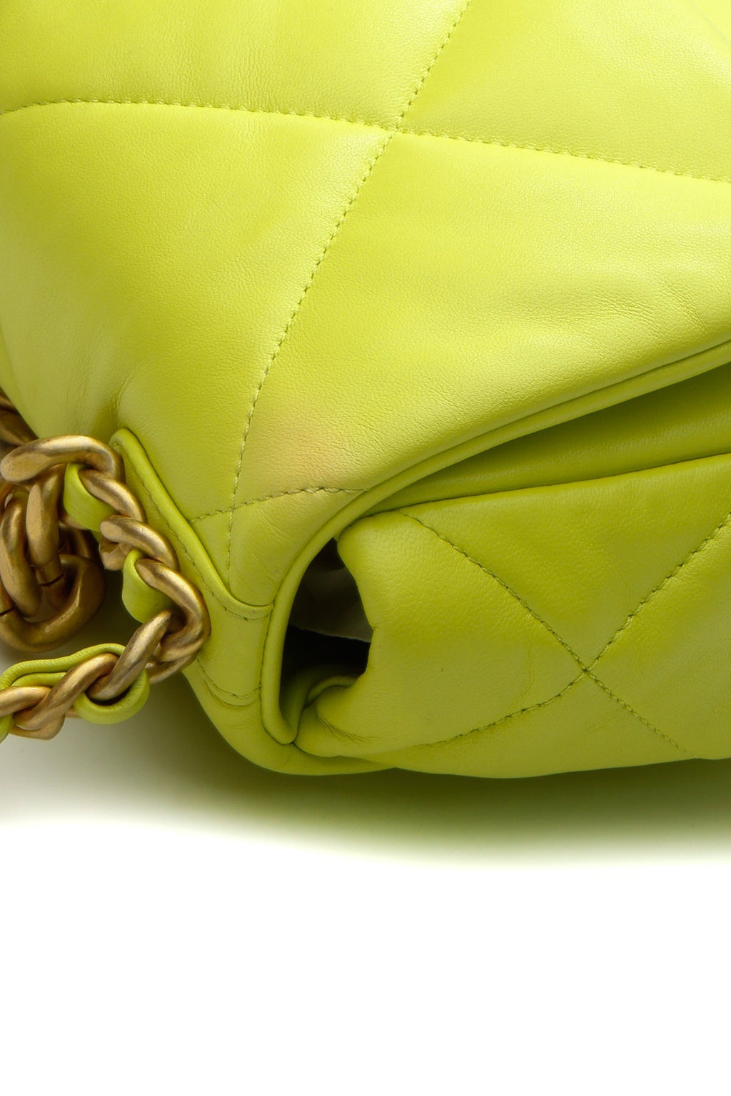 Chanel19 Small Flap Bag - Neon Yellow