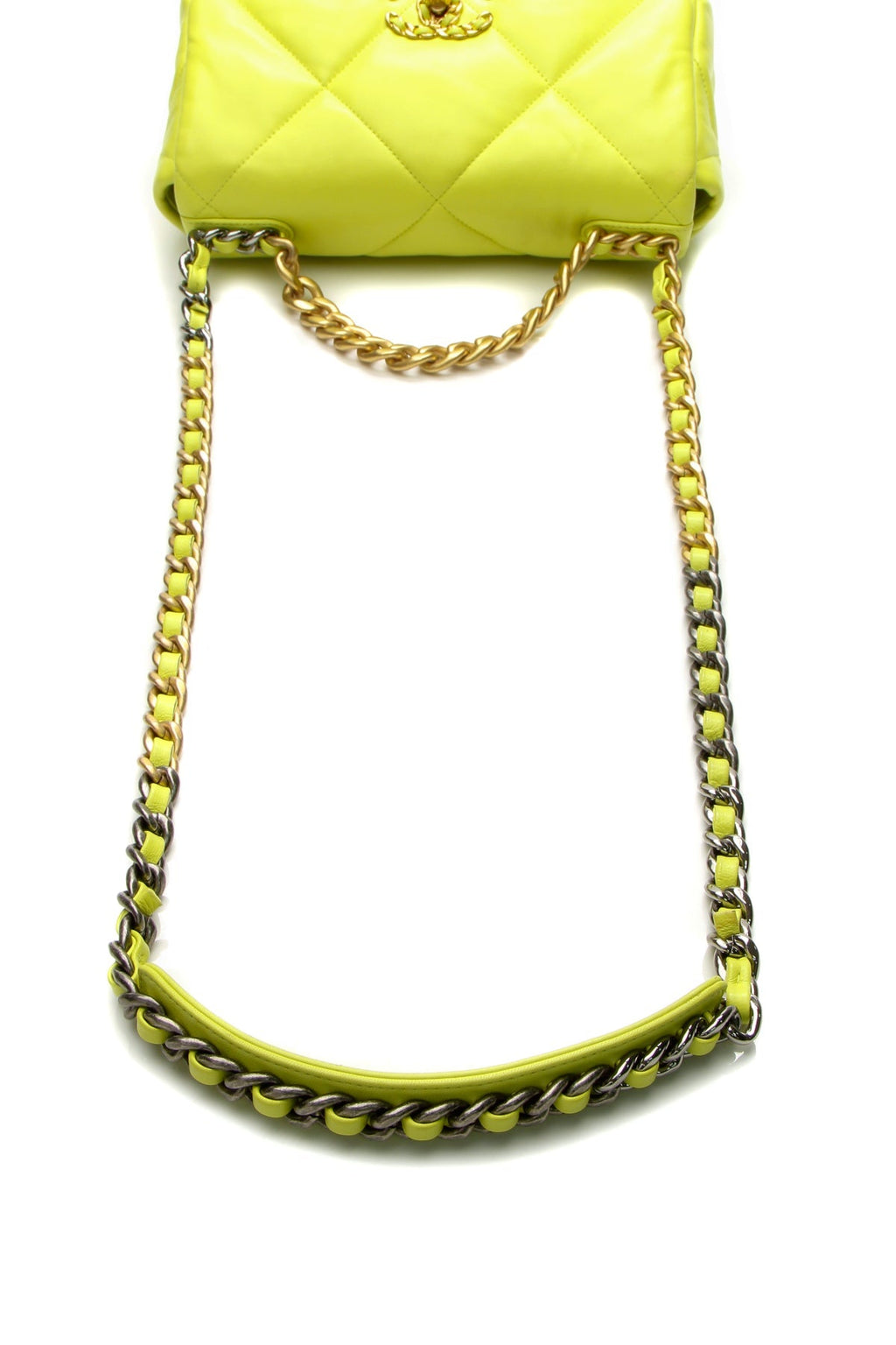 Chanel19 Small Flap Bag - Neon Yellow