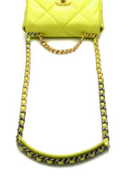 Chanel19 Small Flap Bag - Neon Yellow