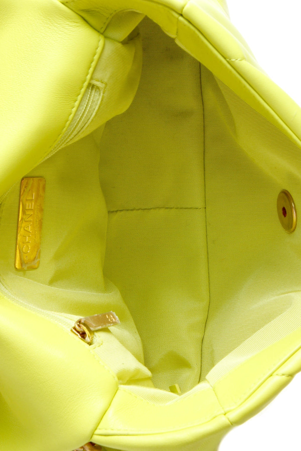 Chanel19 Small Flap Bag - Neon Yellow