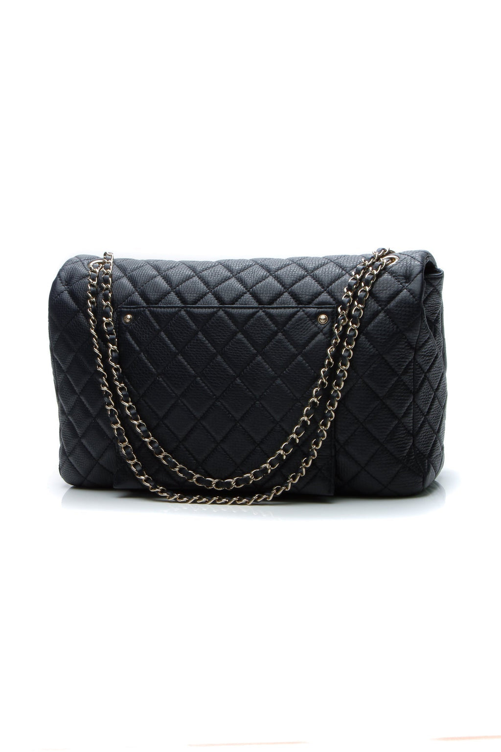 Quilted Airline XXL Single Flap Bag -  Navy
