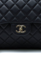 Quilted Airline XXL Single Flap Bag -  Navy