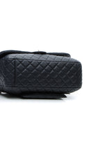 Quilted Airline XXL Single Flap Bag -  Navy