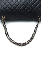 Quilted Airline XXL Single Flap Bag -  Navy