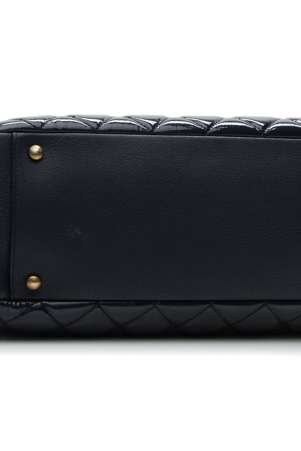 Quilted Small CC Eyelet Tote Bag - Blue
