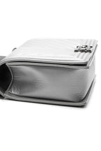 Chevron New Medium Boy Bag - Metallic Silver